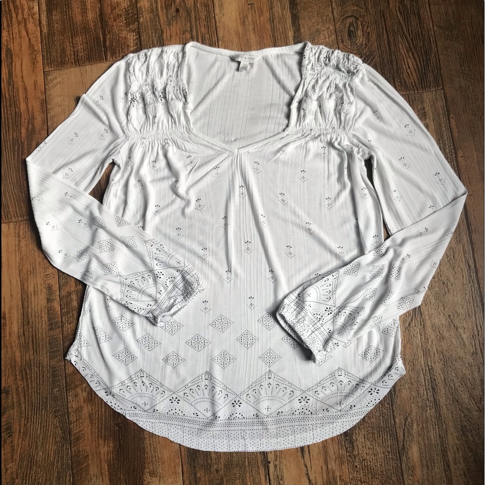 Lucky Brand Long Sleeved Tunic Top